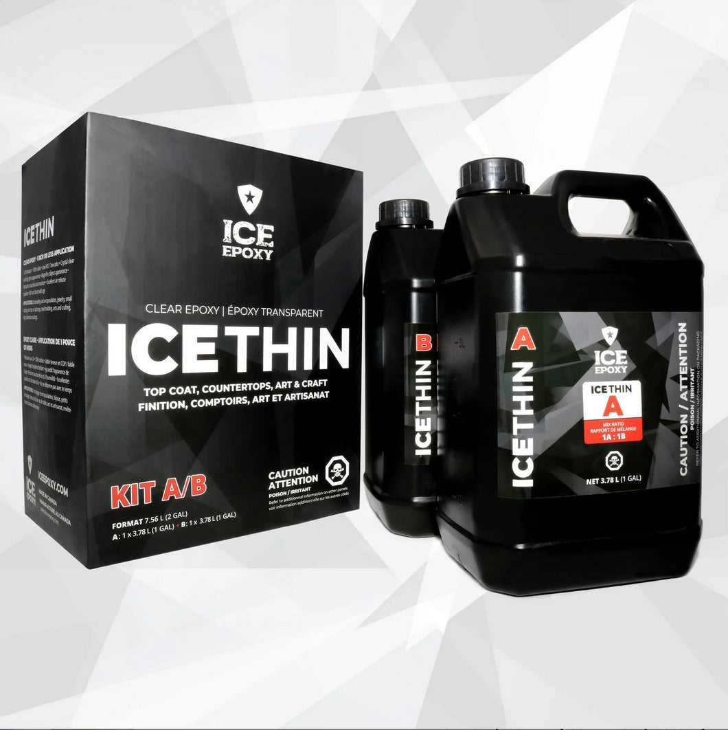 Ice Epoxy Ice Thin Table and Bartop Resin 2 Gallons (7.5L)